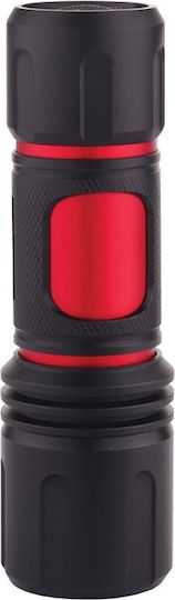 Com Rechargeable Flashlight LED IP54 with Maximum Brightness 500lm Hugo 500 Black