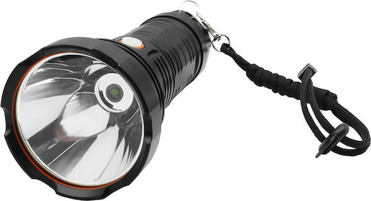 Factory Wiederaufladbar Taschenlampe LED IP65 mit maximaler Helligkeit 2000lm Schwarz