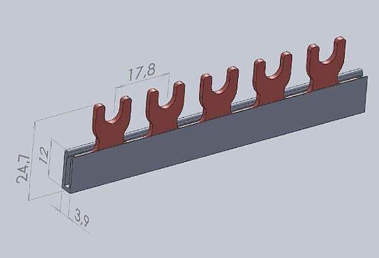 ETI Busbar Electrical Panel 002921141