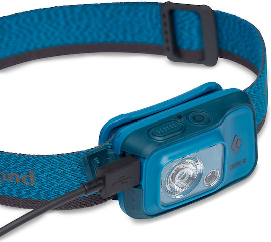Black Diamond Rechargeable Headlamp LED IPX8 with Maximum Brightness 350lm Cosmo 350 BD620673 Olive Blue
