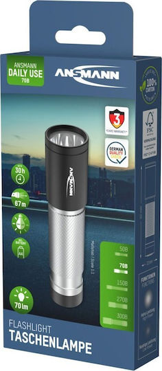 Ansmann Φακός LED IPX4 με Μέγιστη Φωτεινότητα 70lm