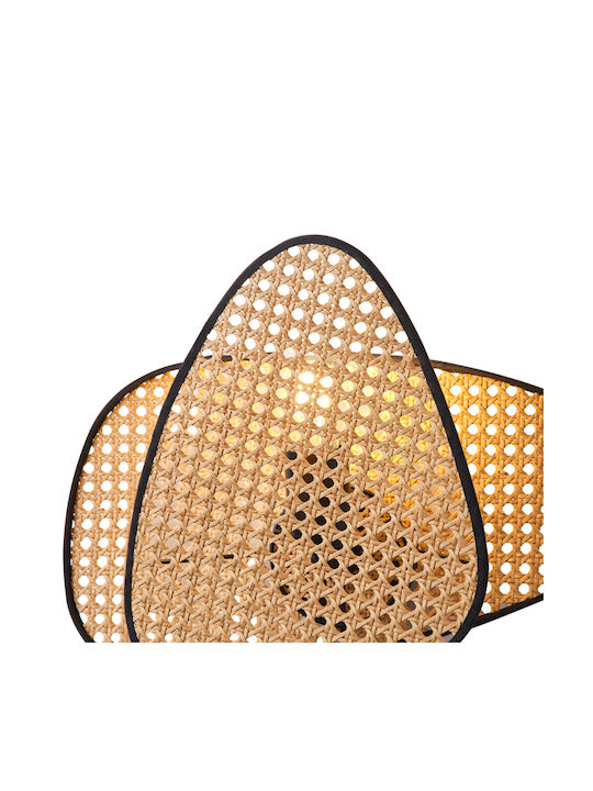 Eurolamp Leuchte Wand mit Fassung E27 Braun 43x30cm