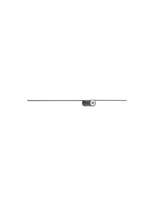 Nowodvorski Spin M Modern Lamp Wall with Integrated LED and Warm White Light Black 99x12.5x5.5cm