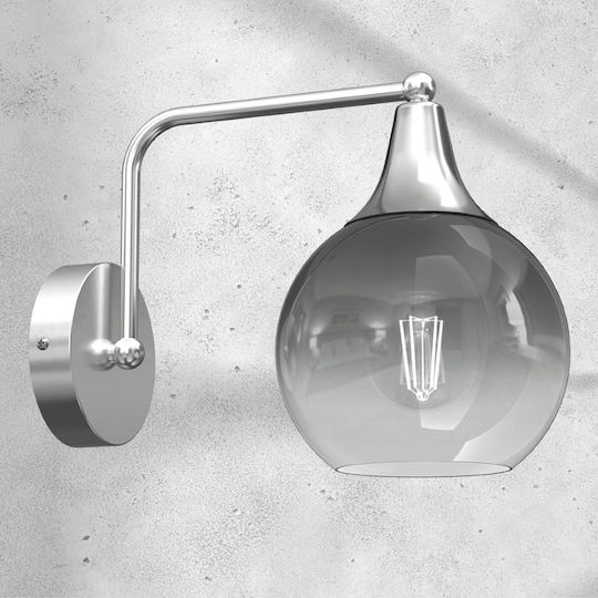 Eko Light Monte Lumină De perete Argintiu 15cm