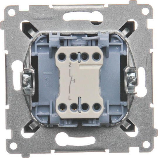 Kontakt-Simon Wall Switch with Gray Frame