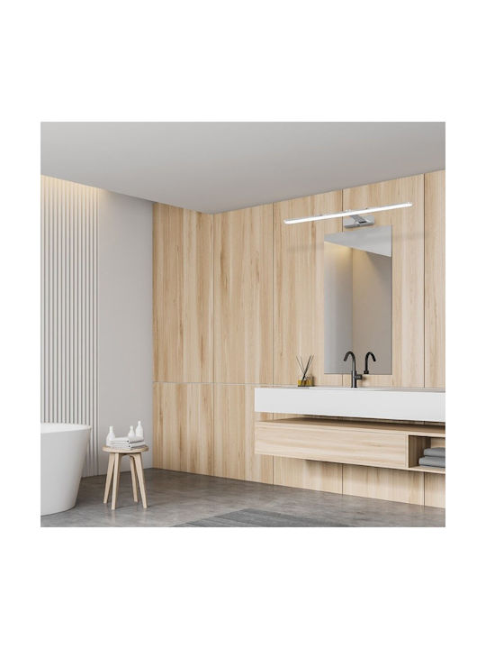 Eko Light Leuchte Badezimmer mit Integrierter LED und Neutralweißes Licht Silber