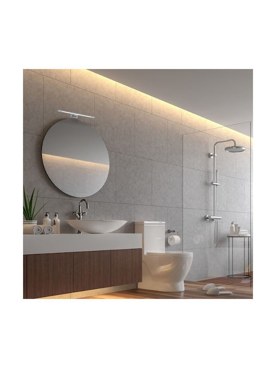 Eko Light Φωτιστικό Μπάνιου με Ενσωματωμένο LED Ασημί 115εκ.