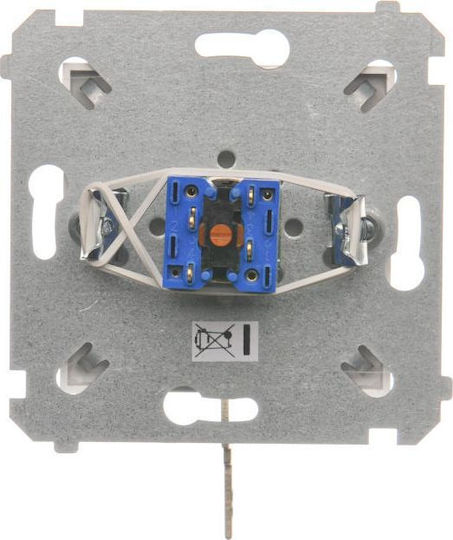 Kontakt-Simon Recessed Rotary Switch Key without Frame White