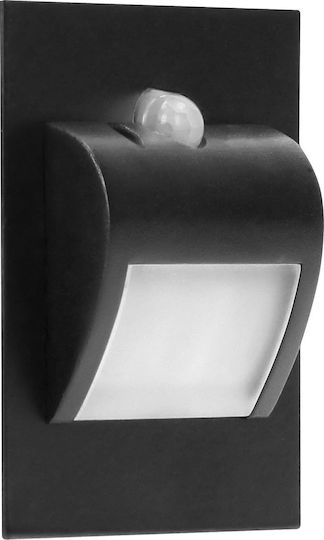 Orno Lamp Wall with Integrated LED and Cool White Light Black
