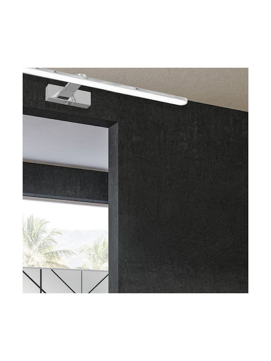 Eko Light Μοντέρνο Φωτιστικό Τοίχου με Ενσωματωμένο LED Ασημί