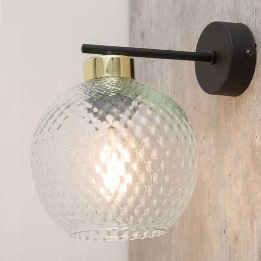 TK Lighting Leuchte Wand mit Fassung E27 Schwarz