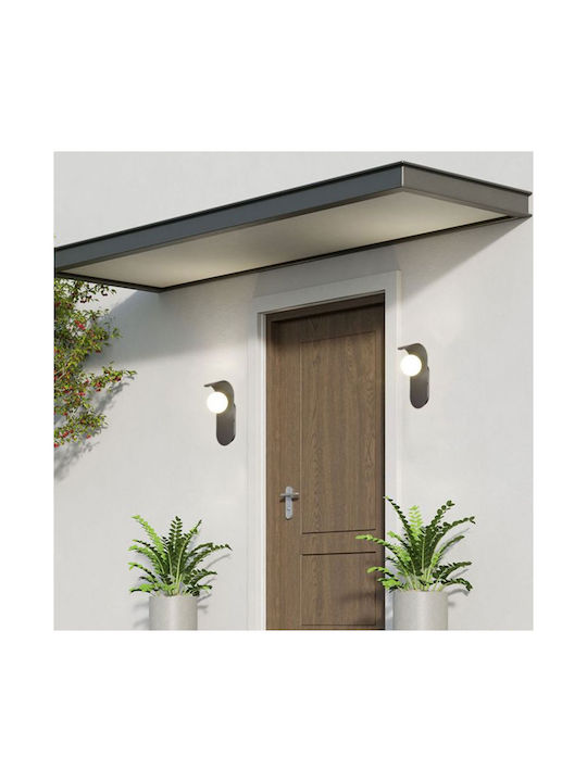 V-TAC Lumină De perete Negru 9.5x12x25cm V-TAC Lumină De perete Negru 9.5x12x25cm