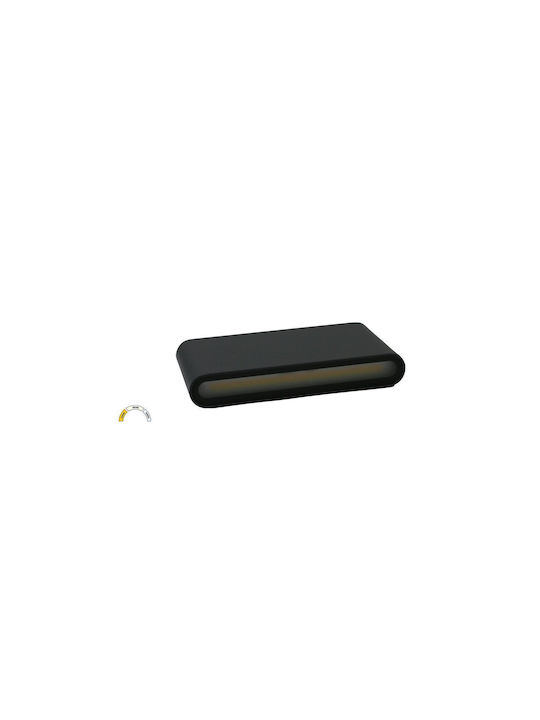 Adeleq Wall-Mounted Outdoor Ceiling Light LED IP54 12W with Adjustable White Light Double Beam 17.5x9x3.5εκ.