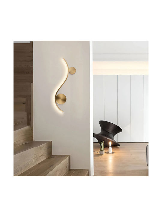 Eurolamp Aero Φωτιστικό Τοίχου Μαύρο 59.5x3x23.5εκ.