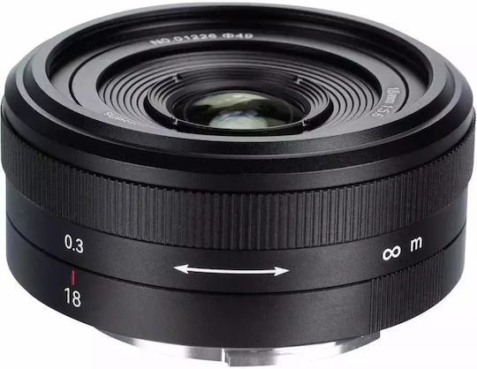 7artisans Full Frame Φωτογραφικός Φακός Photoelectric 18mm f/5.6 Pancake / Wide Angle για Leica L Mount Μαύρος