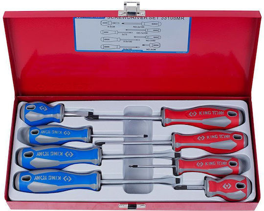 King Tony Set 8 Screwdrivers