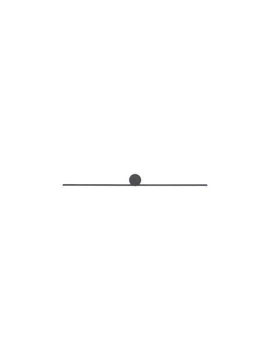 Nowodvorski Spin S Modern Lamp Wall with Integrated LED and Warm White Light Black 66x12.5x5.5cm