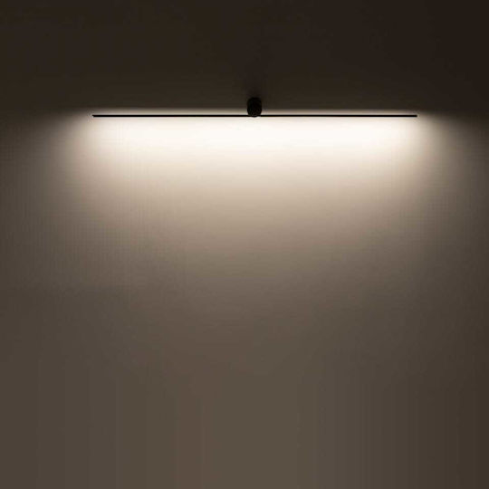 Nowodvorski Spin S Modern Lamp Wall with Integrated LED and Warm White Light Black 66x12.5x5.5cm