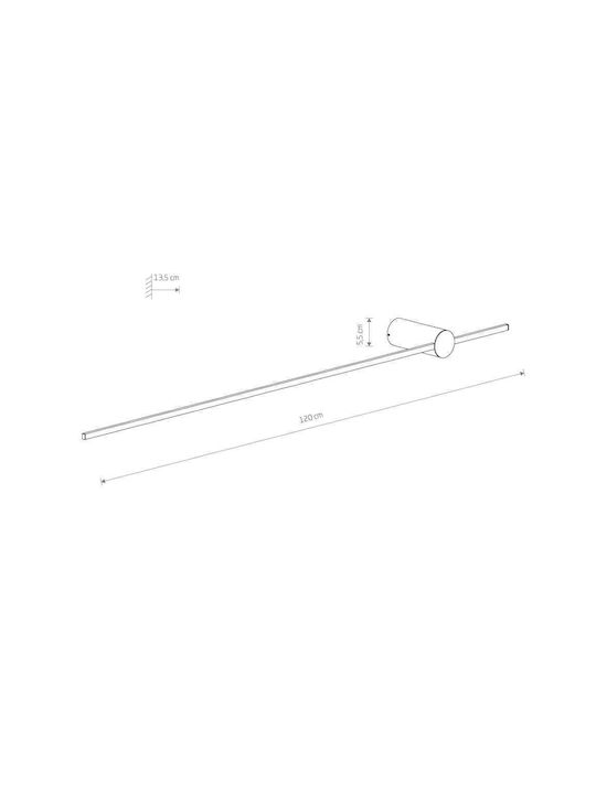 Nowodvorski Leuchte Wand LED Schwarz 5.5cm