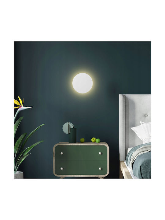 TK Lighting Luna Modern Lamp Wall with Socket G9 White 20cm