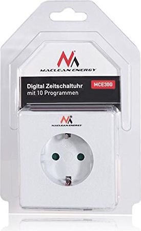 Maclean Energy Digital Zeitschaltsteckdose Wöchentlich mit Zufälliger Programmierung