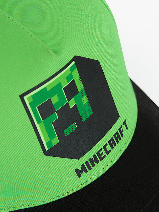 Cool Club Παιδικό Καπέλο Jockey Minecraft Πράσινο