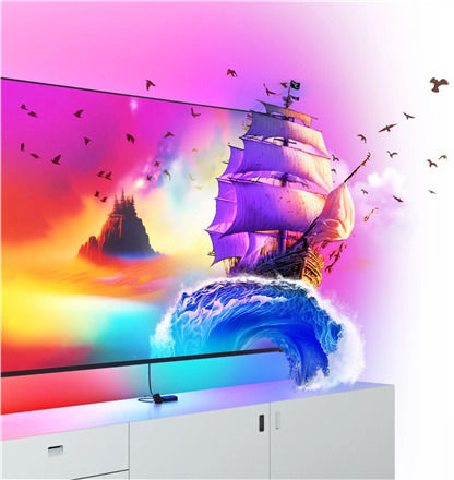 Nanoleaf Smart Ταινία LED Wi-Fi Τηλεόρασης RGB Φως 5.2m με Τροφοδοτικό
