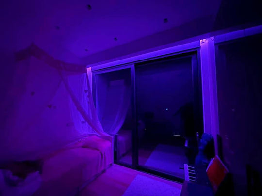 Smart Ταινία LED Wi-Fi 12V RGB Φως 10m Τύπου SMD5050 με Τροφοδοτικό, Τηλεχειριστήριο & WiFi Controller
