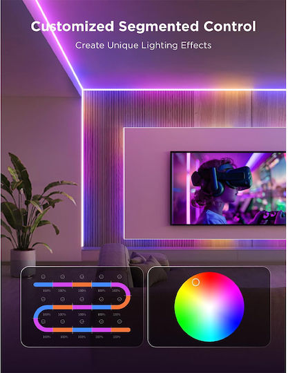 Govee Smart LED Strip Wi-Fi RGBICW Light 3m Type COB