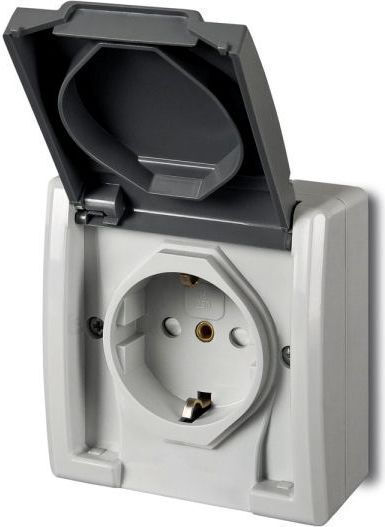 Elektro Plast Power Socket Gray 1pcs