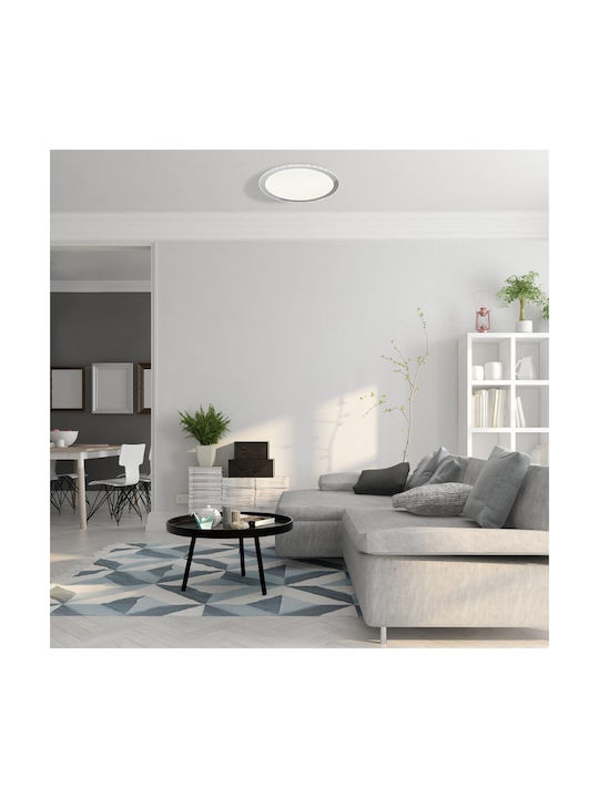 Eko Light Таванно осветление Бяла с Вграден LED и Дистанционно Управление