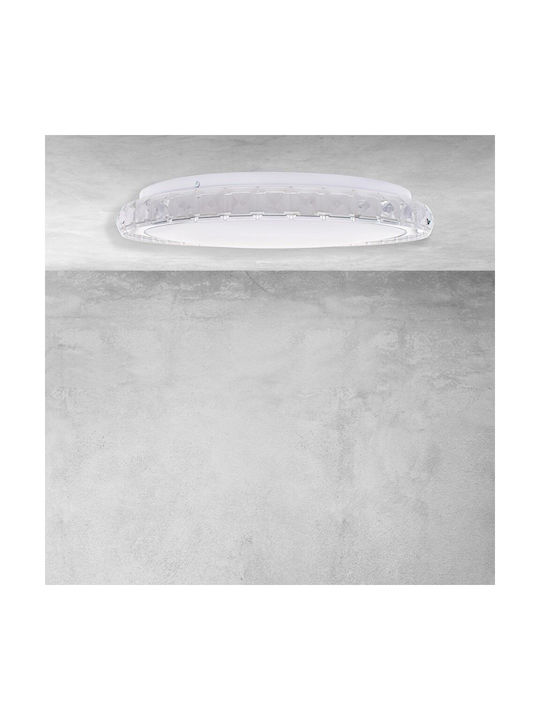 Eko Light Таванно осветление Бяла с Вграден LED и Дистанционно Управление