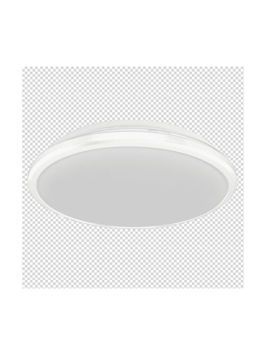 Eko Light Ceiling Mount Light Bathroom White with Integrated LED