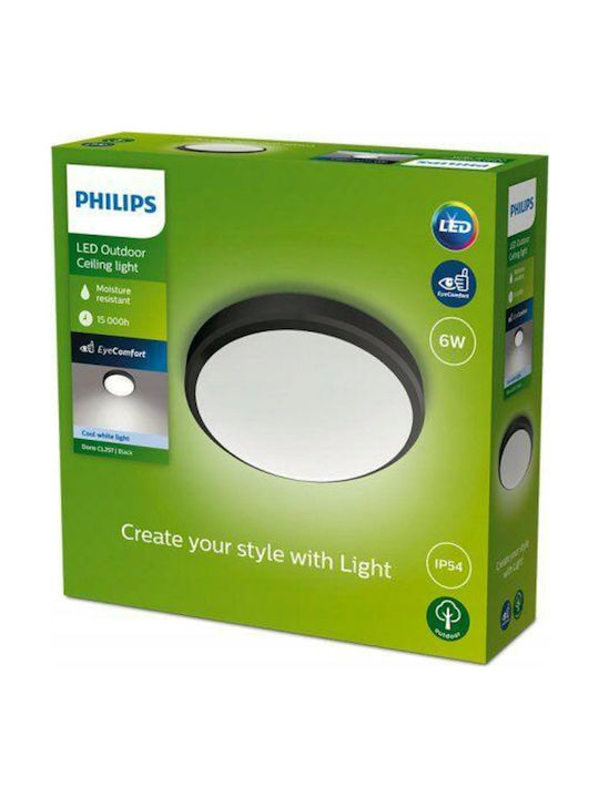 Philips Doris Ceiling Light Bathroom 22cm LED
