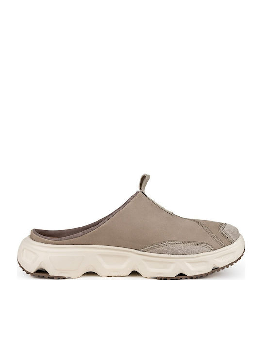 Recovery Reelax Ultra Men's Leather Slippers Beige