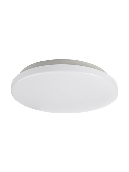 Maclean Energy Ceiling Mount Light Bathroom White with Integrated LED