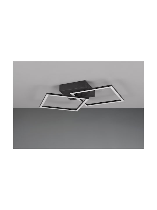 Trio Lighting Таванно осветление 60бр Черен с Вграден LED