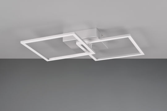 Trio Lighting TRAIL Таванна Плафониера 60 см Сива с Вграден LED