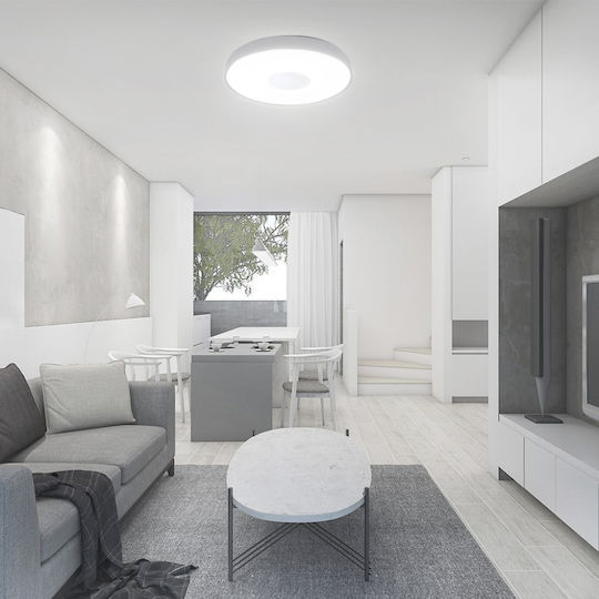 V-TAC Πλαφονιέρα Οροφής Λευκή με Ενσωματωμένο LED και Τηλεχειριστήριο