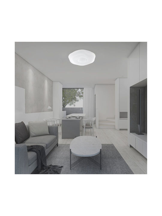 V-TAC Ceiling Mount Light White with Integrated LED and Remote Control