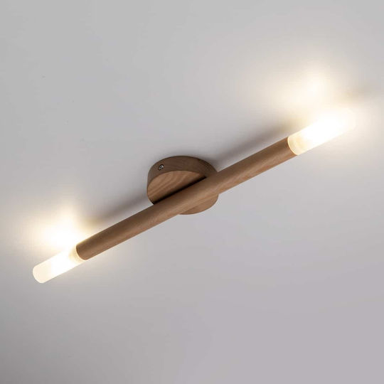 TK Lighting Ceiling Mount Light 51cm Brown with Socket G9