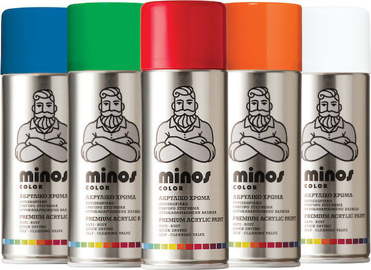 Minos Spray Spray Vopsea cu Metalic Efect Ceramide Ral 3016 400ml