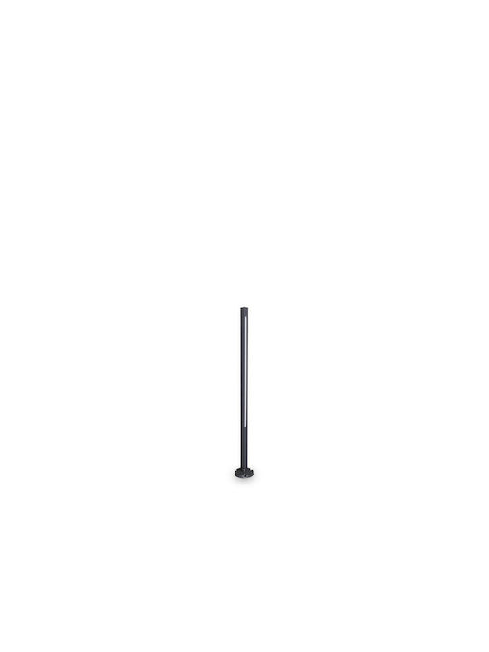 Ideal Lux Jedi Outdoor Small Post LED Floor Lamp 12W With Warm White Light IP65 Black