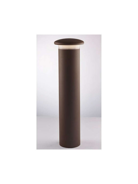 Fan Europe Bitt Outdoor Floor Lamp Small Post 10W with Natural White Light Brown