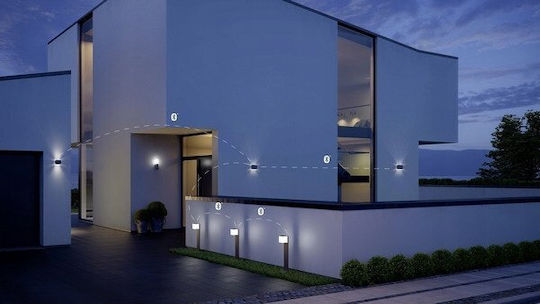 Steinel Wall-Mounted Outdoor Ceiling Light LED IP44 9.1W with Warm White Light 18.5x18.5x18.5εκ.