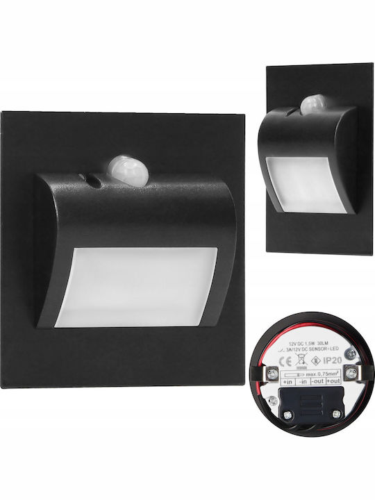 Orno Επιτοίχιο Εξωτερικό Φωτιστικό LED 1.5W με Φυσικό Λευκό Φως