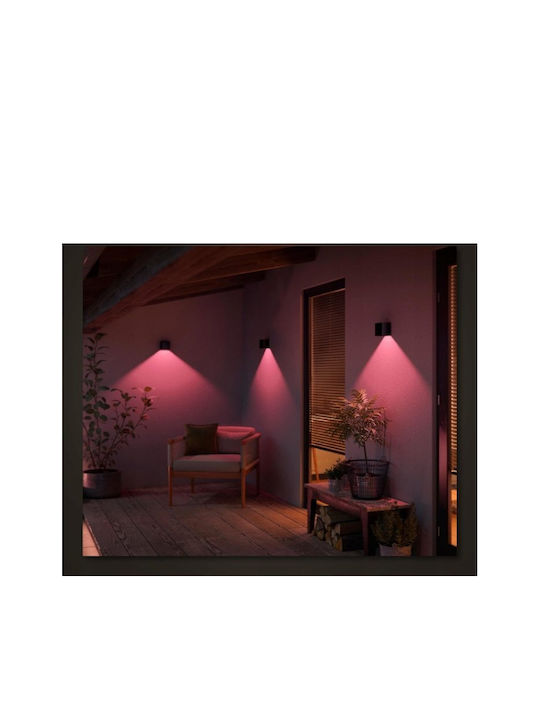 Philips Resonate Επιτοίχιο Εξωτερικό Φωτιστικό LED IP44 8W με RGBW Φως