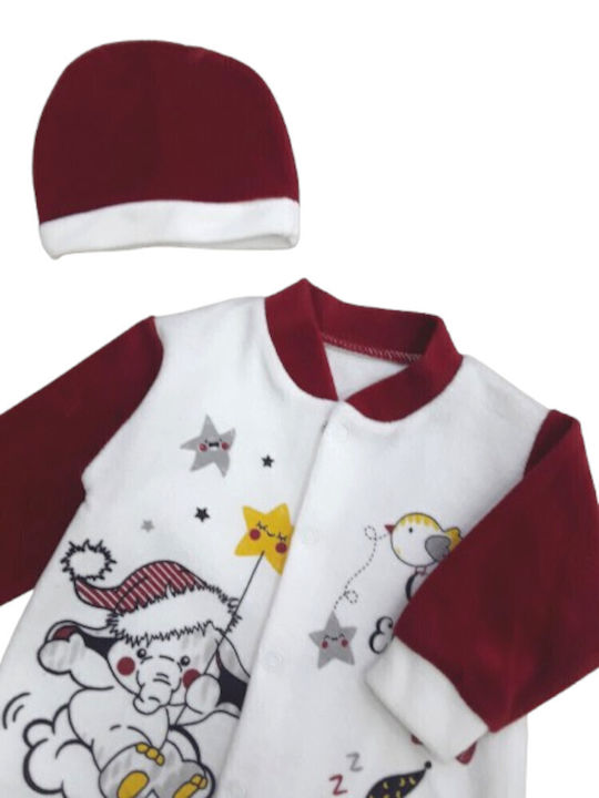 Blue Armi Baby Bodysuit Red