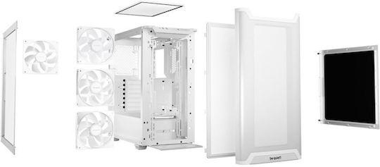 Be Quiet Pure Base 501 LX Gaming Midi Tower Computer Case with Side Window and RGB Lighting White