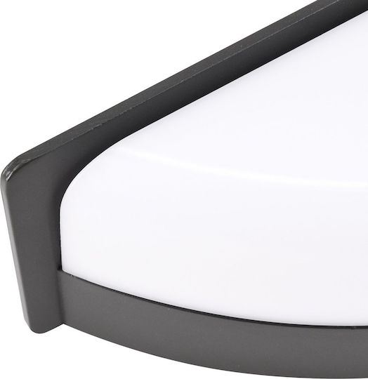 Bemko Wall-Mounted Outdoor Hat Light LED IP65 10W with Natural White Light 20.3x4.5x12.3εκ.